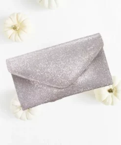 Clutches fiesta gala plata y champagne