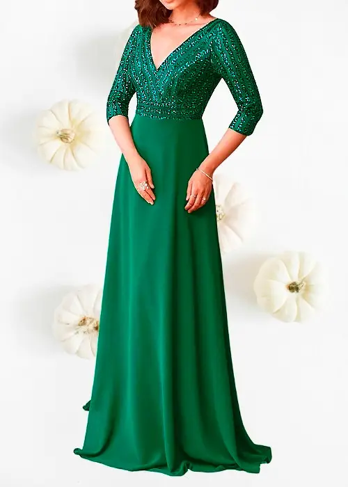 Vestido Verde Largo y venta vestidos gala
