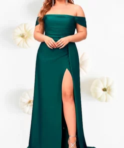 Vestido Sirena Verde de Moda Juvenil Largo Chica Curvy